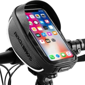 Bike Phone Mount Bag Waterproof Handlebar Bag with Sensitive Touch Screen Large