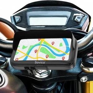 Waterproof Motorcycle Phone Holder Mount, Handlebar Bag with Visor,