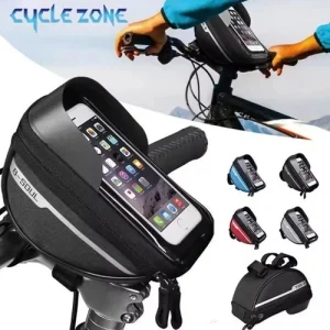 Waterproof Bike Phone Mount Bag - 360° Fit for Phones Below 6.8